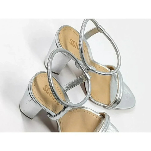 Schutz Women's Pincesa Silver Metallic High-Heel Sandals Size 7 B (MSRP $170) - Picture 6 of 12